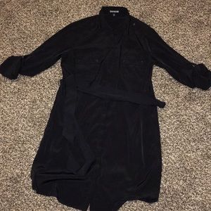 Black EUC Express Portfino dress with tie small